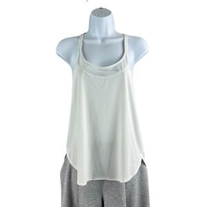 Lululemon Tank‎ Top Womens Size 6 White Shear Lightness Activewear Yoga